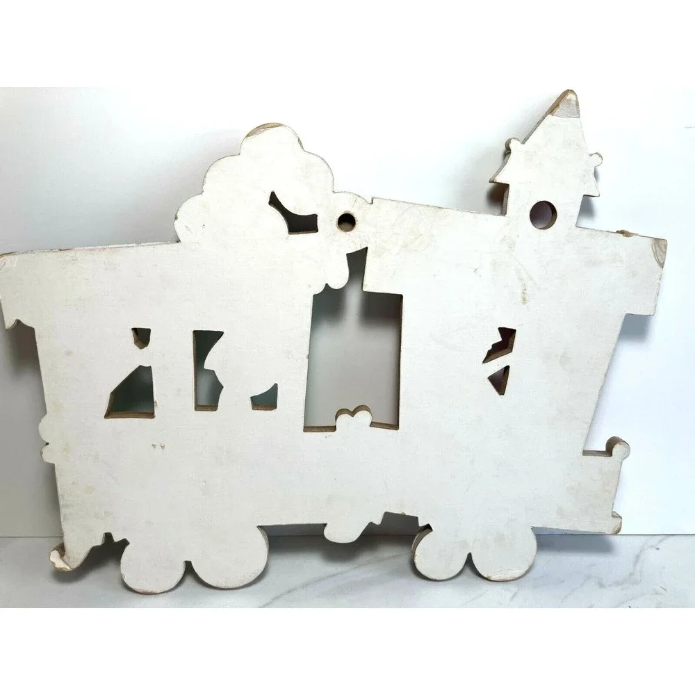 Dolly Toy Co. Nursery Train Wall Hanging Cardboard Heavy Thick set of 4